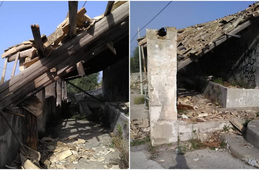  Crolla una parte del tetto dell’Antico Lavatoio di Belvedere: dal 2017 si parla di restauro