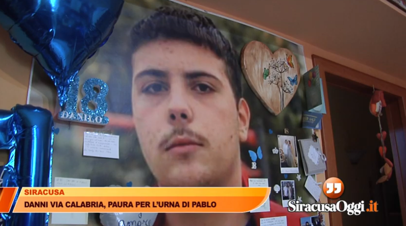  Case allagate: paura per l’urna di Pablo,16enne scomparso per un male incurabile