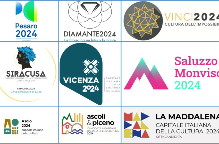  Siracusa Capitale Italiana della Cultura 2024: i loghi delle altre e come funziona la competizione