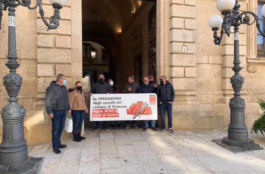  Siracusa. Contro lo “spezzatino”, riparte la protesta dei lavoratori Util Service