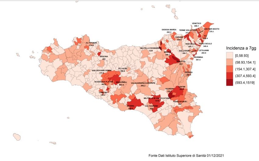  Covid in provincia di Siracusa, andamento contagi e vaccini: i dati città per città