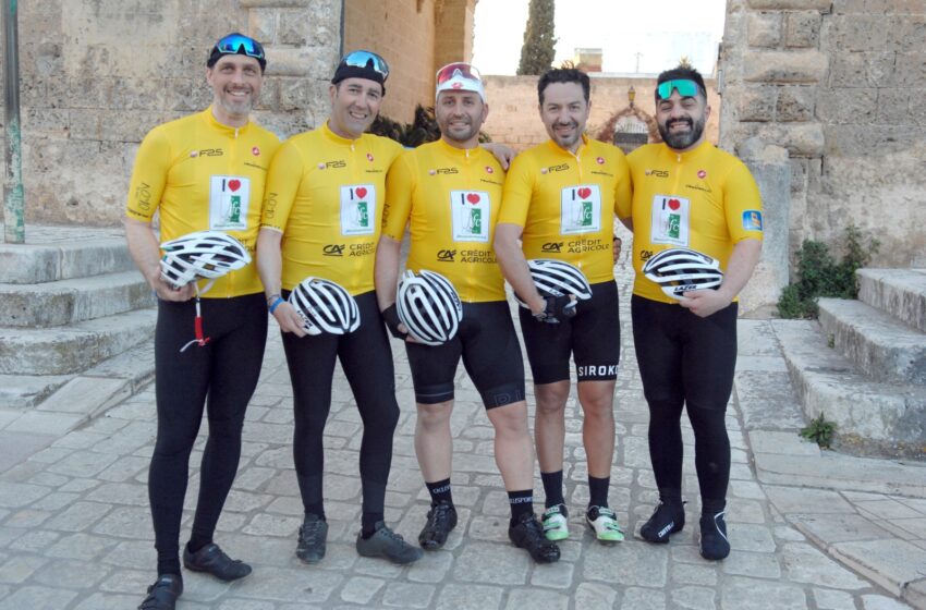 A Siracusa e Melilli la Pedalata del Messaggio, in bici dalla Puglia per parlare di fibrosi cistica