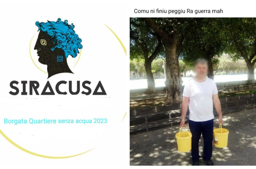 Emergenza idrica alla Borgata, l’amara ironia dei social