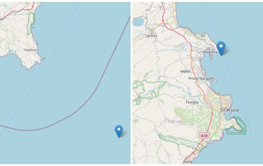  Terremoto, due lievi scosse nel distretto sismico della costa siracusana