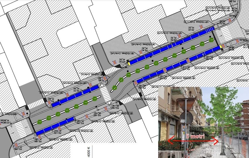  Sta nascendo la nuova via Tisia: la riqualificazione tra alberi, marciapiedi e spartitraffico