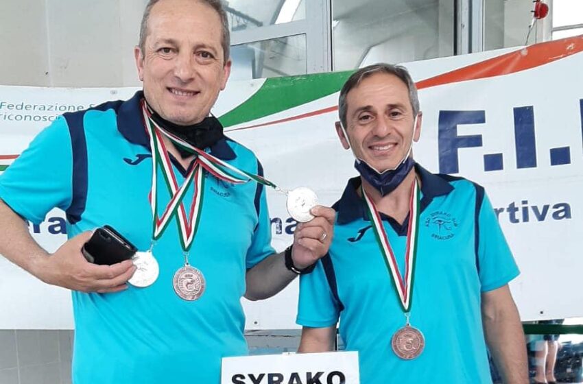  Campionati di tiro al bersaglio subacqueo, due argenti e due bronzi per la Syrako Sub