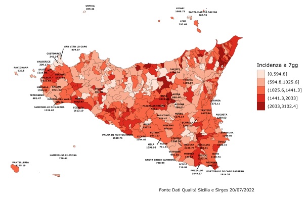  Covid in Sicilia, l’analisi settimanale: frenano i nuovi contagi, i numeri di Siracusa (-10,75%)