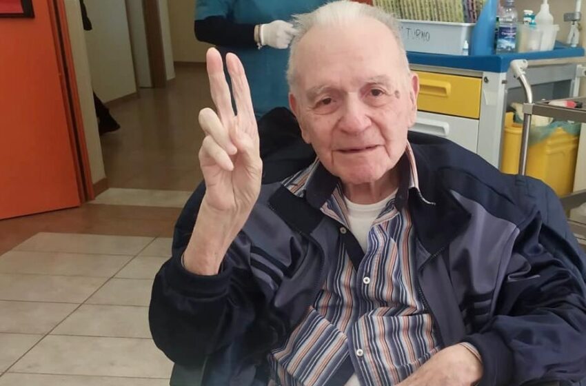  A 101 anni, nonno Antonino sconfigge il covid. “Il segreto? Incredibilmente ottimista”
