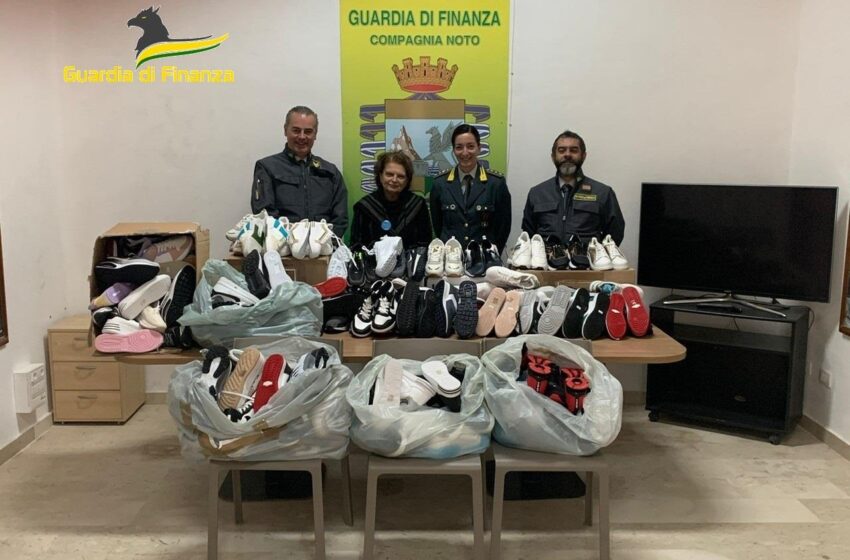 Oltre 100 paia di scarpe sequestrate dalla Gdf: donate ai bisognosi anziché bruciate