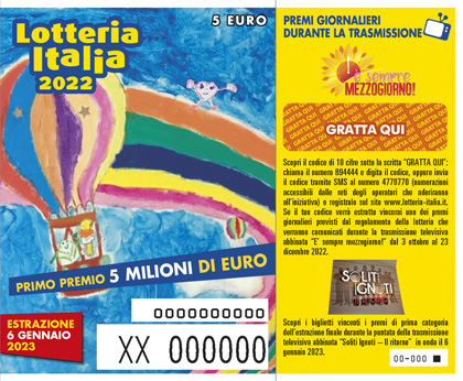  Lotteria Italia, il sogno di divenire milionari: venduti 18.100 tagliandi nel siracusano