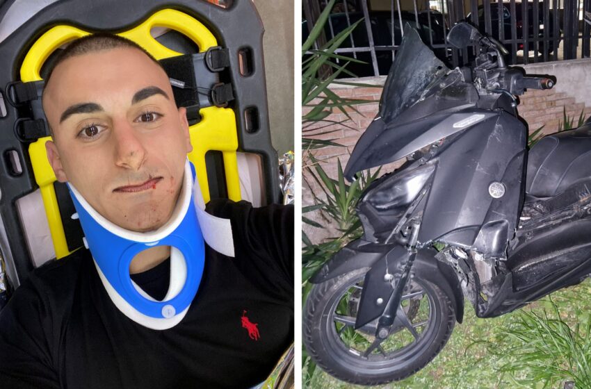  Incidente stradale per Sebastian Colnaghi: "Ho avuto paura, troppo distratti alla guida"