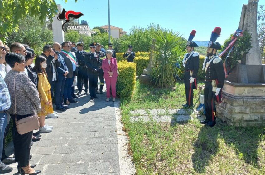  Commemorato a Sortino il terribile incidente di volo che costò la vita a tre Carabinieri