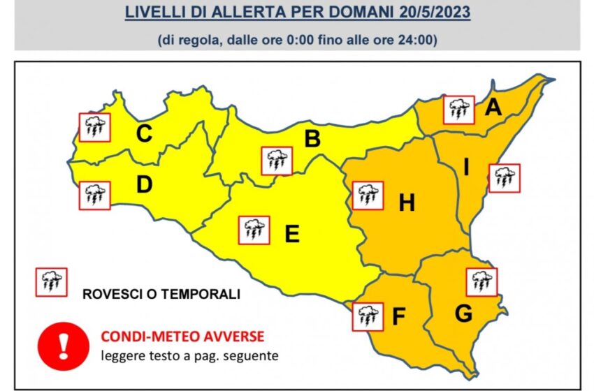  Fine settimana all'insegna del maltempo, diramata l'allerta meteo arancione