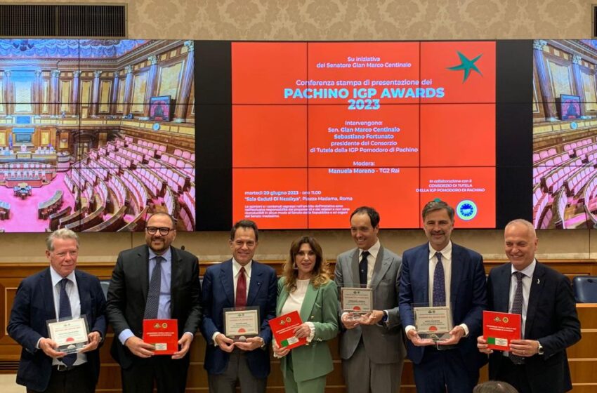 In Senato la consegna dei "Pachino Igp Awards", premiati gli alfieri del made in Italy