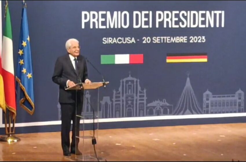  I presidenti Mattarella e Steinmeier a Siracusa, bilaterale tra Italia e Germania in Ortigia