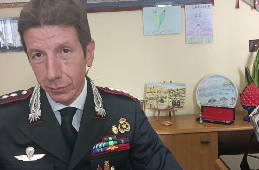  VIDEO. Intervista con il comandante dei Carabinieri: “Essere giovani non vuol dire impunità”