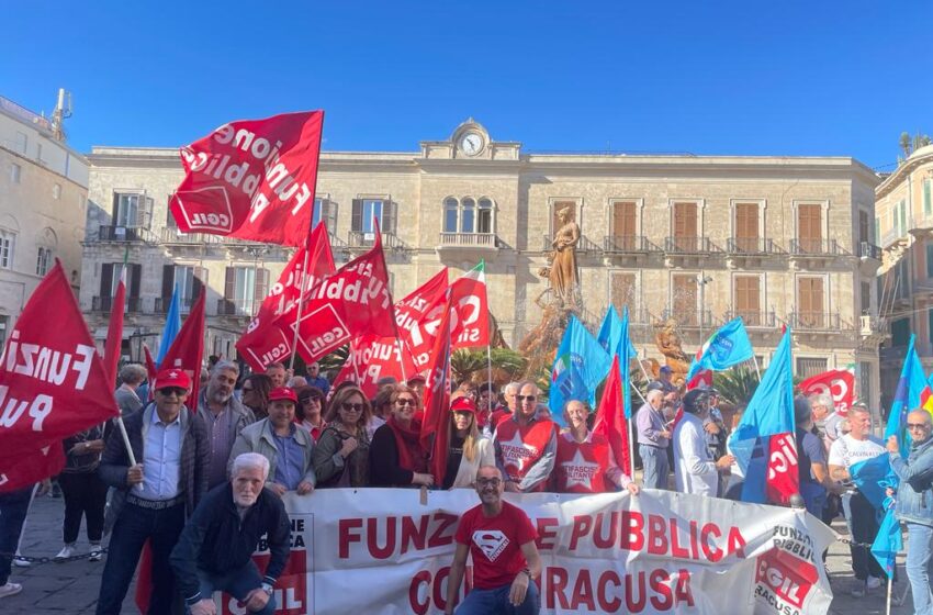  Lunedì la manifestazione dei sindacati: viabilità rivoluzionata in Ortigia