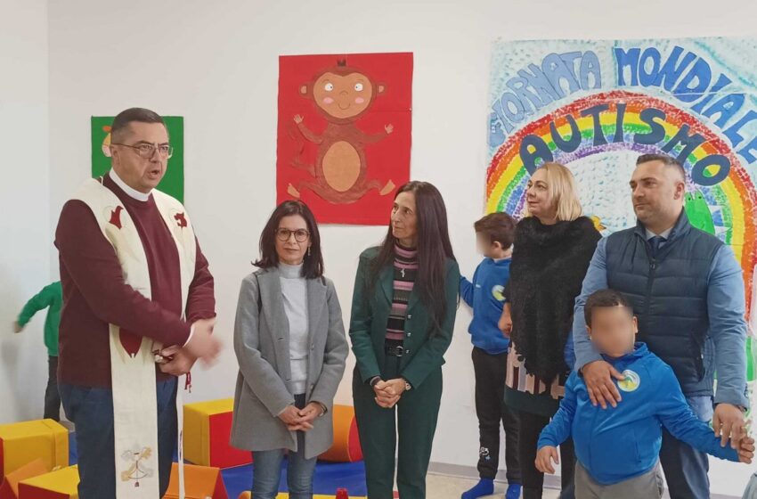 Al comprensivo Giaracà inaugurata una palestra di psicomotricità