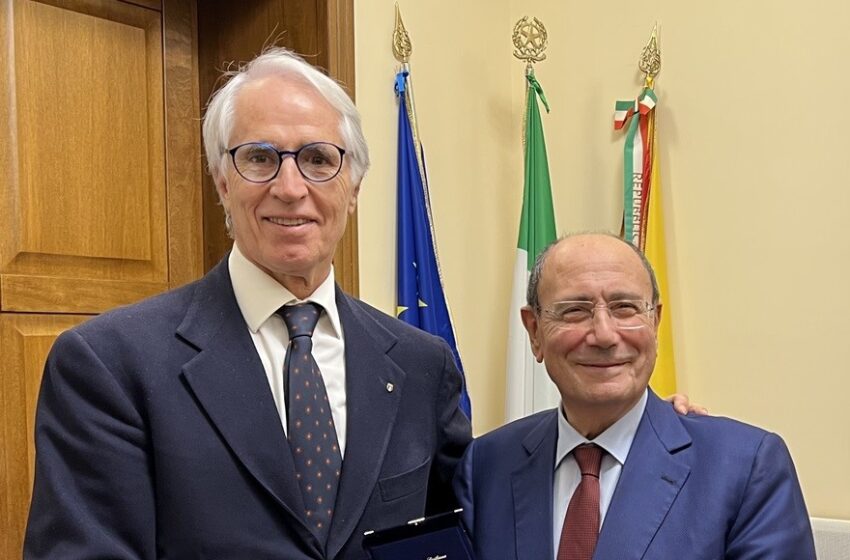  Schifani riceve il presidente del Coni Malagò a Palazzo d’Orléans