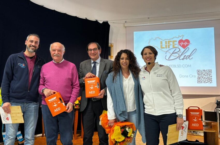  Progetto “Famiglie Cardio-Protette”, donati tre defibrillatori per il Comune di Priolo