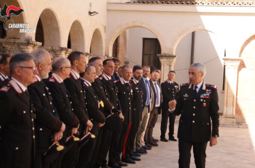 Il Comandante della Legione Carabinieri Sicilia ha visitato il Comando Provinciale Carabinieri di Siracusa