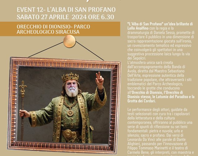 Al Parco Archeologico della Neapolis va in scena “L’Alba di San Profano”