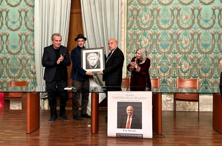 “Premio Custodi della Bellezza 2024”, Ray Bondin: “Dedico questo premio a Sebastiano Tusa e Franco Cilia”
