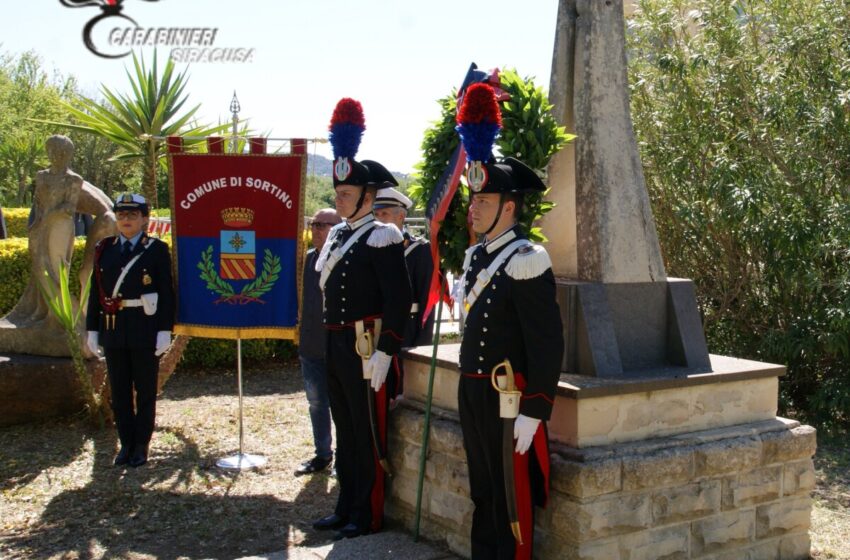  La tragedia di Sortino,cerimonia per ricordare i carabinieri morti in un incidente di volo