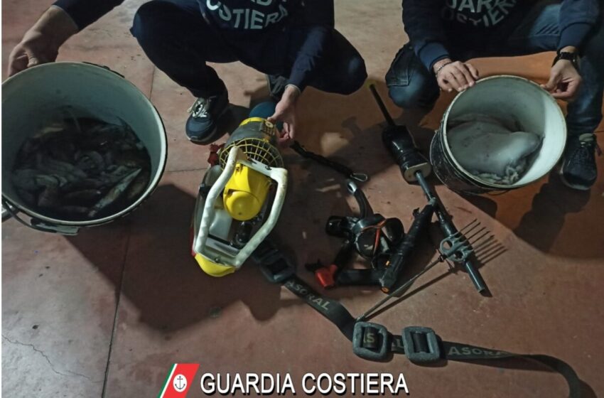  Pesca ricreativa illegale nelle acque di Siracusa:  sequestrati attrezzi e 50 kg di prodotto ittico