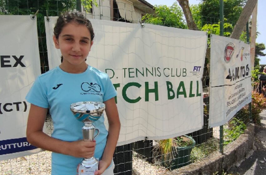 Tennis, la siracusana Francesca Baldacchino vince il torneo under 10 a Mascalucia