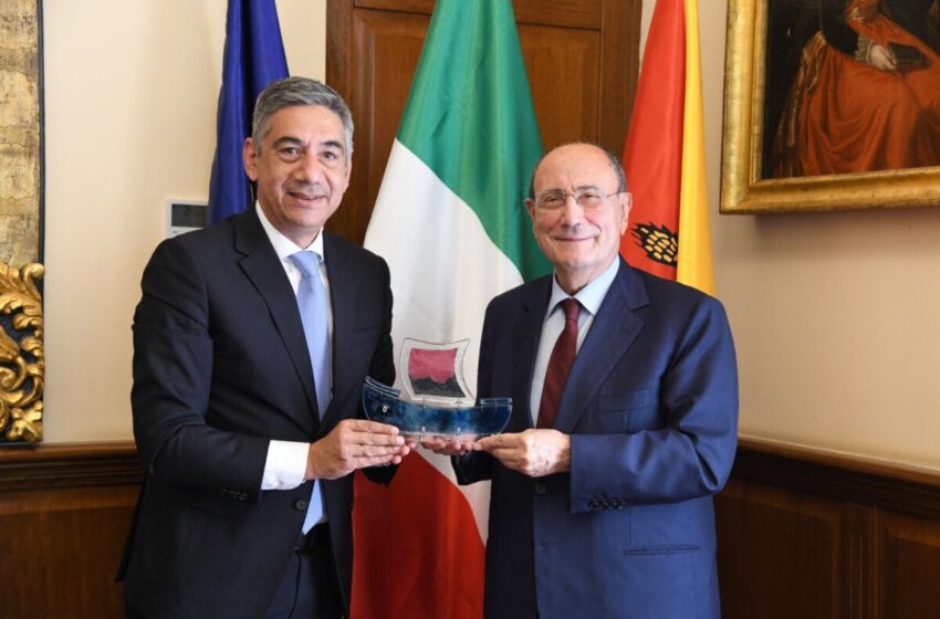 Palazzo d’Orléans, il presidente Schifani riceve l’ambasciatore di Cipro Christofides