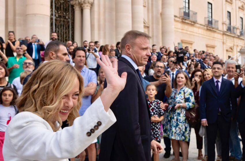  VIDEO.  Giorgia Meloni a Siracusa: “Agroalimentare, questione di popolo”