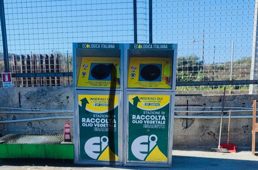 Raccolta degli olii esausti, a Siracusa arrivano i nuovi contenitori