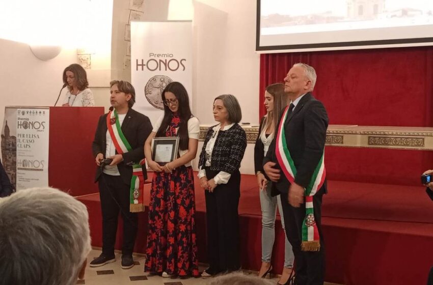  Premio Honos alla memoria del giovane poliziotto di Canicattini Luca Scatà