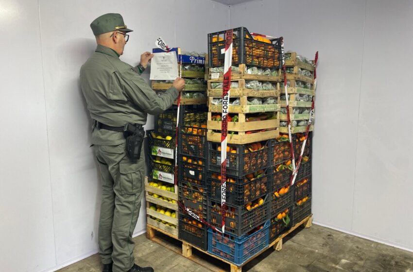  Controlli del Noras al mercato ortofrutticolo di Siracusa: sequestrati 2.800 chili di prodotti