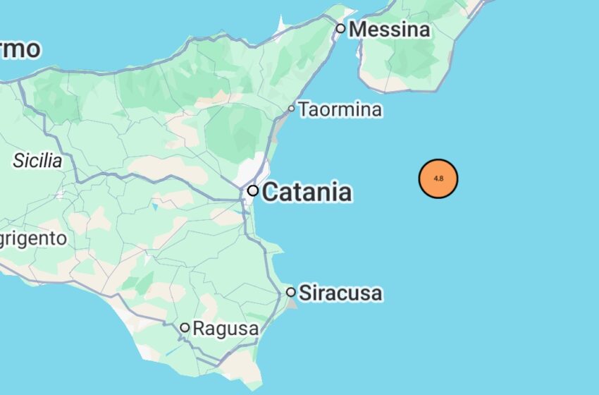 Terremoto nella notte sveglia la provincia di Siracusa, magnitudo 4.8