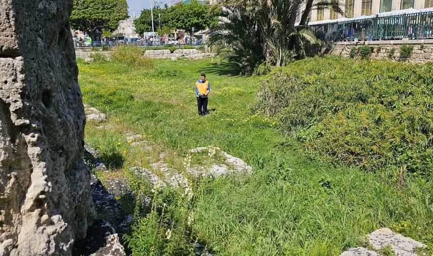 Tempio di Apollo ripulito dai volontari: nuova convenzione con la Soprintendenza