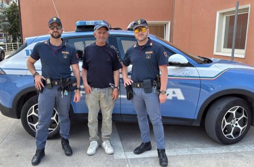  Ritrovato il signor Egidio: sta bene ed è con la Polizia