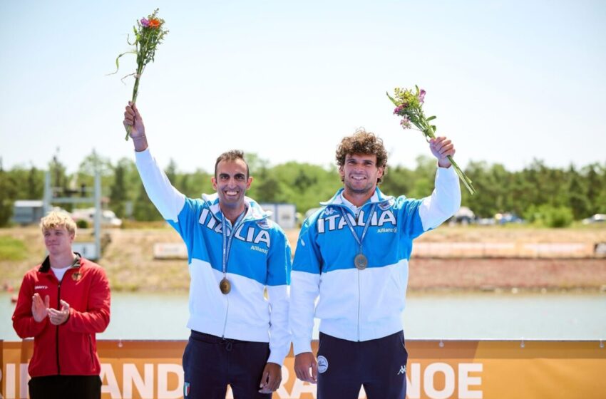 Samuele Burgo conquista il bronzo nel K2 500 agli Europei di Racice