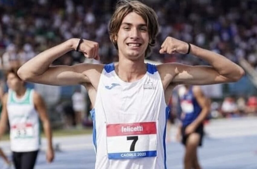 Atletica, Luca Cavazzuti trionfa ai Campionati Italiani Allievi di Rieti: primo posto nei 1500 e 3000 metri