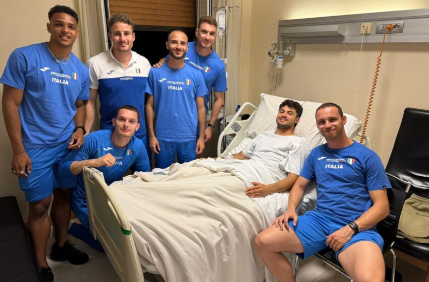  Matteo Melluzzo operato a Roma, Tortu e la staffetta azzurra subito al suo fianco