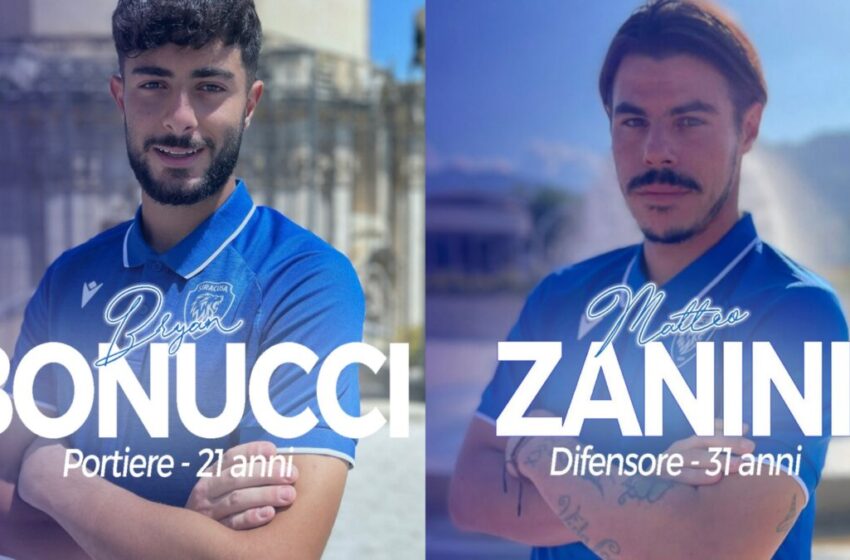  Siracusa Calcio, dopo Capanni altri due colpi: ufficiali Bonucci e Zanini
