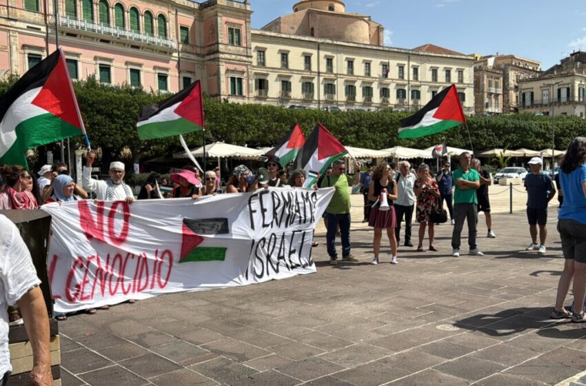  VIDEO. Siracusa, mobilitazione per Gaza. Le voci dalla Global Sumud Flottilla