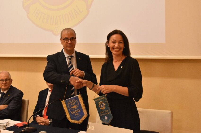  Il decennale del Lions Club Siracusa Archimede, siglata l’intesa con la Fildis