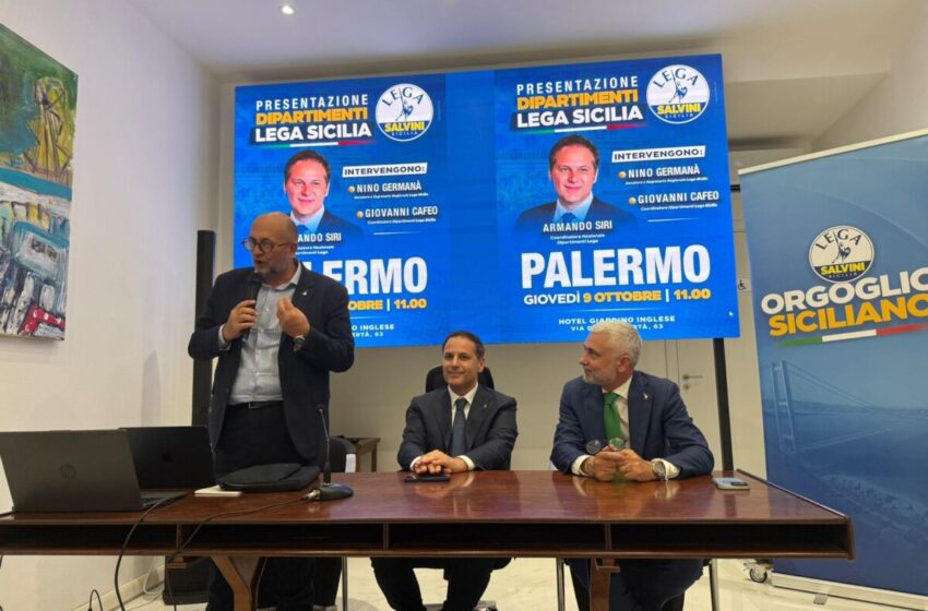  Giovanni Cafeo guida i dipartimenti tematici della Lega in Sicilia: tutti i nomi