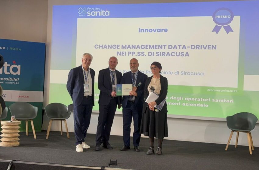  L’Asp di Siracusa ancora premiata: due riconoscimenti per l’innovazione digitale