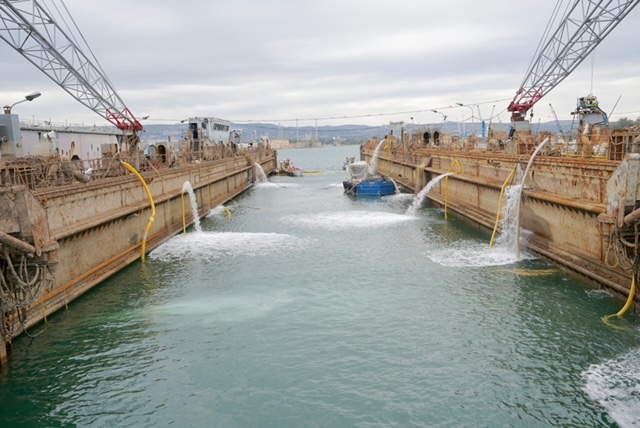  Impresa ingegneristica al Porto di Augusta: riemerge il bacino GO53 di 6 mila tonnellate