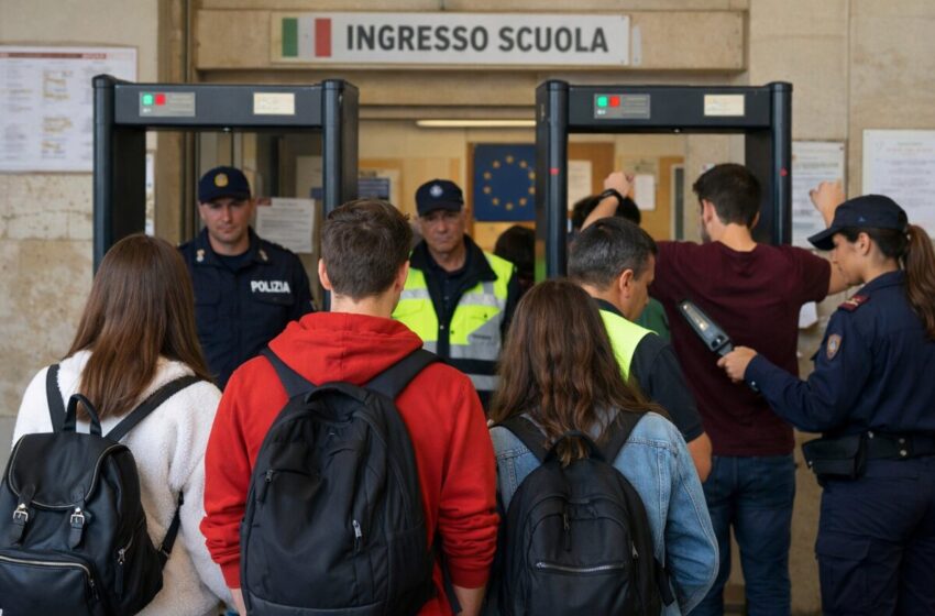  Metal detector a scuola, i presidi del Siracusano: “Coltelli in classe, la situazione peggiora”