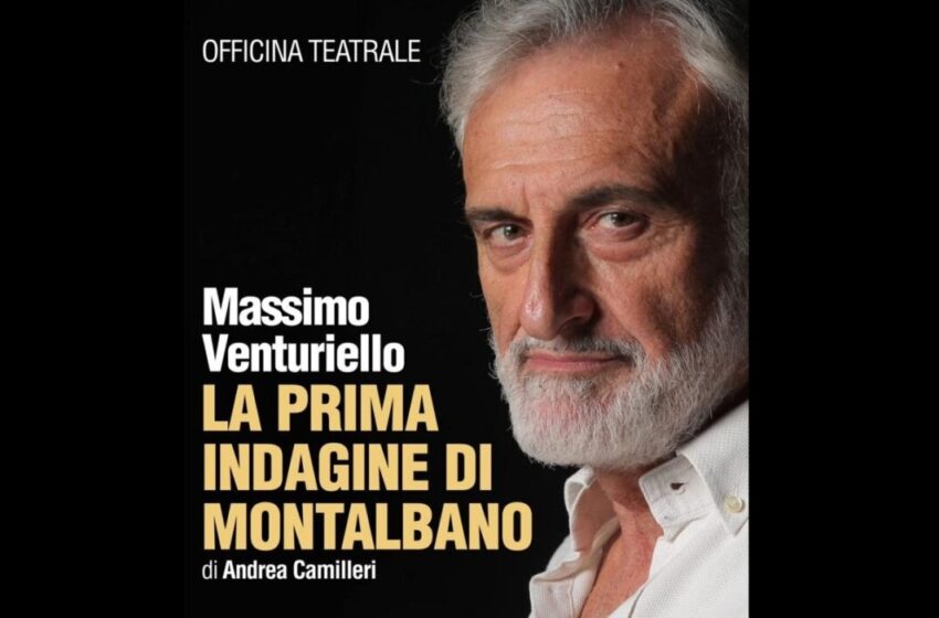  ‘Palazzolo è’: domenica “La prima indagine di Montalbano” con Massimo Venturiello