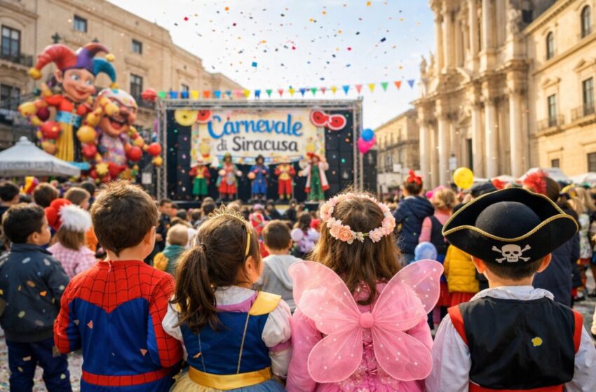  Carnevale, una festa a misura di bambini: le iniziative del Comune di Siracusa